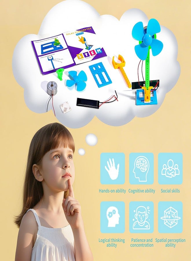 مجموعات STEM بالجملة - 8 مجموعات من المراوح التي تعمل بالطاقة الشمسية، مجموعات علمية للأطفال من عمر 8-12 و12-14 و10-12 عامًا، ألعاب بناء STEM للأعمار من 8-13 عامًا، أشغال يدوية للأطفال من الأولاد والبنات، هدايا مدرسية وأنشطة تجريبية - Image 5